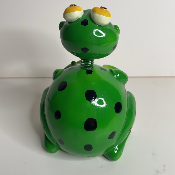 Vintage Exhart glossy bobble head wobbler frog - Picture 2 of 6